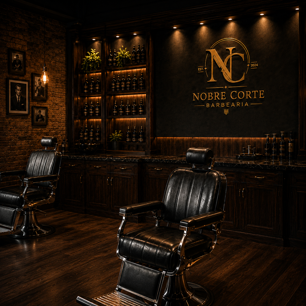 Ambiente da Nobre corte barbearia